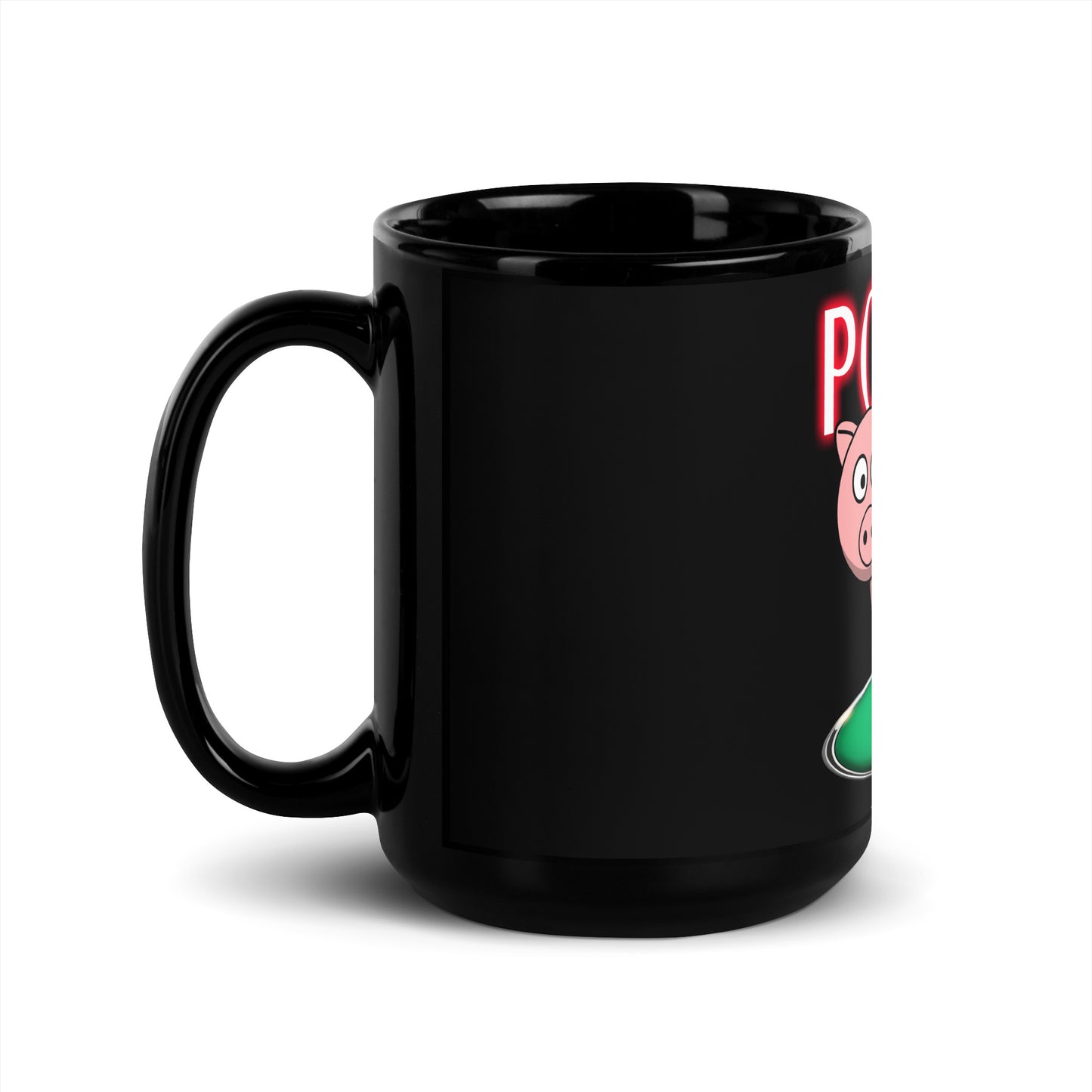 Porca Miseria - Black Glossy Mug