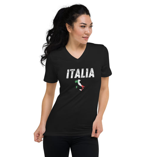 Italia - Unisex Short Sleeve V-Neck T-Shirt